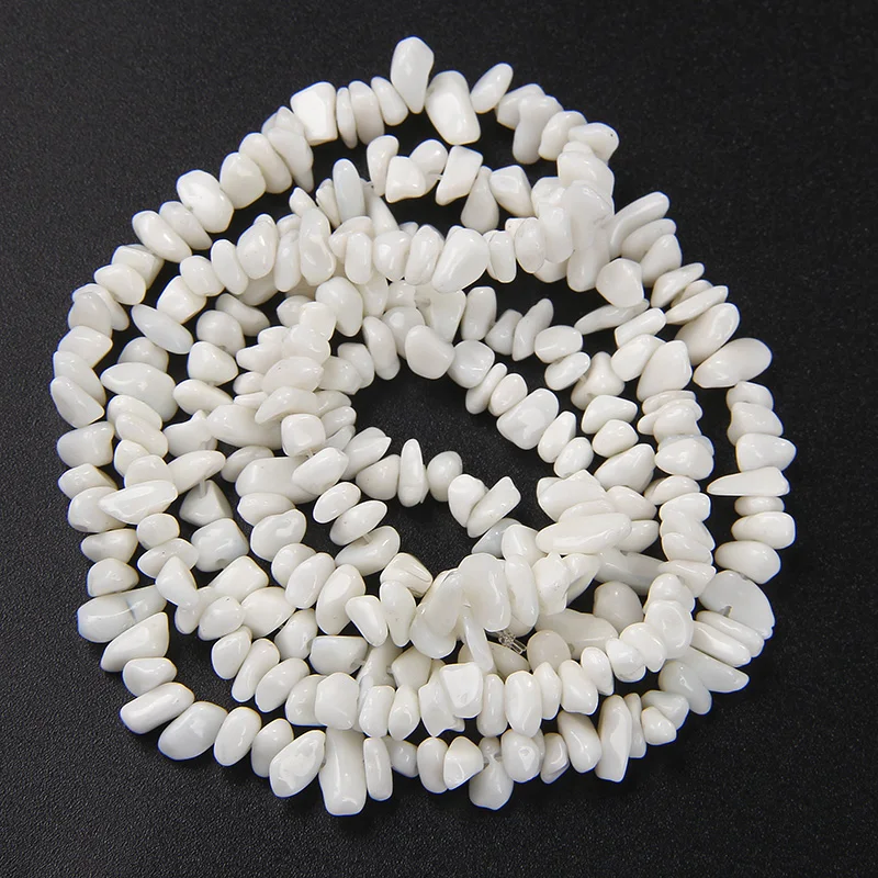 Белые кристаллические кварцевые чипы бусины 3-5 мм опал Howlite гравий каменные для