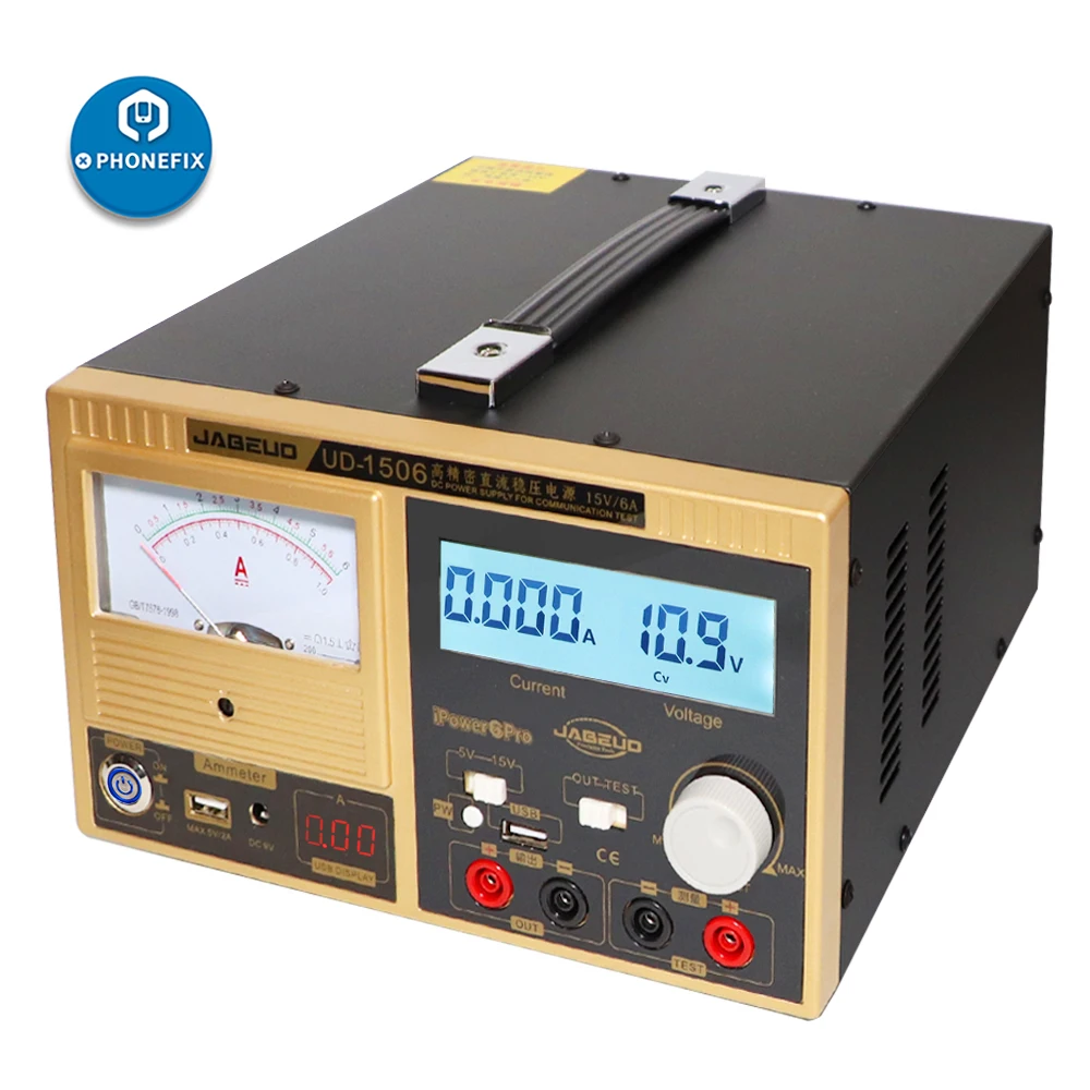 Jabe UD-1506 Высокоточный стабилизатор питания постоянного тока 1 мА ЖК-дисплей D isplay