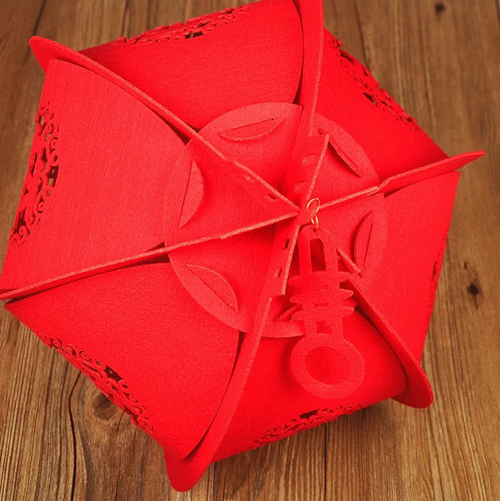 Новогодние декоративные фонари из нетканого материала трехмерные