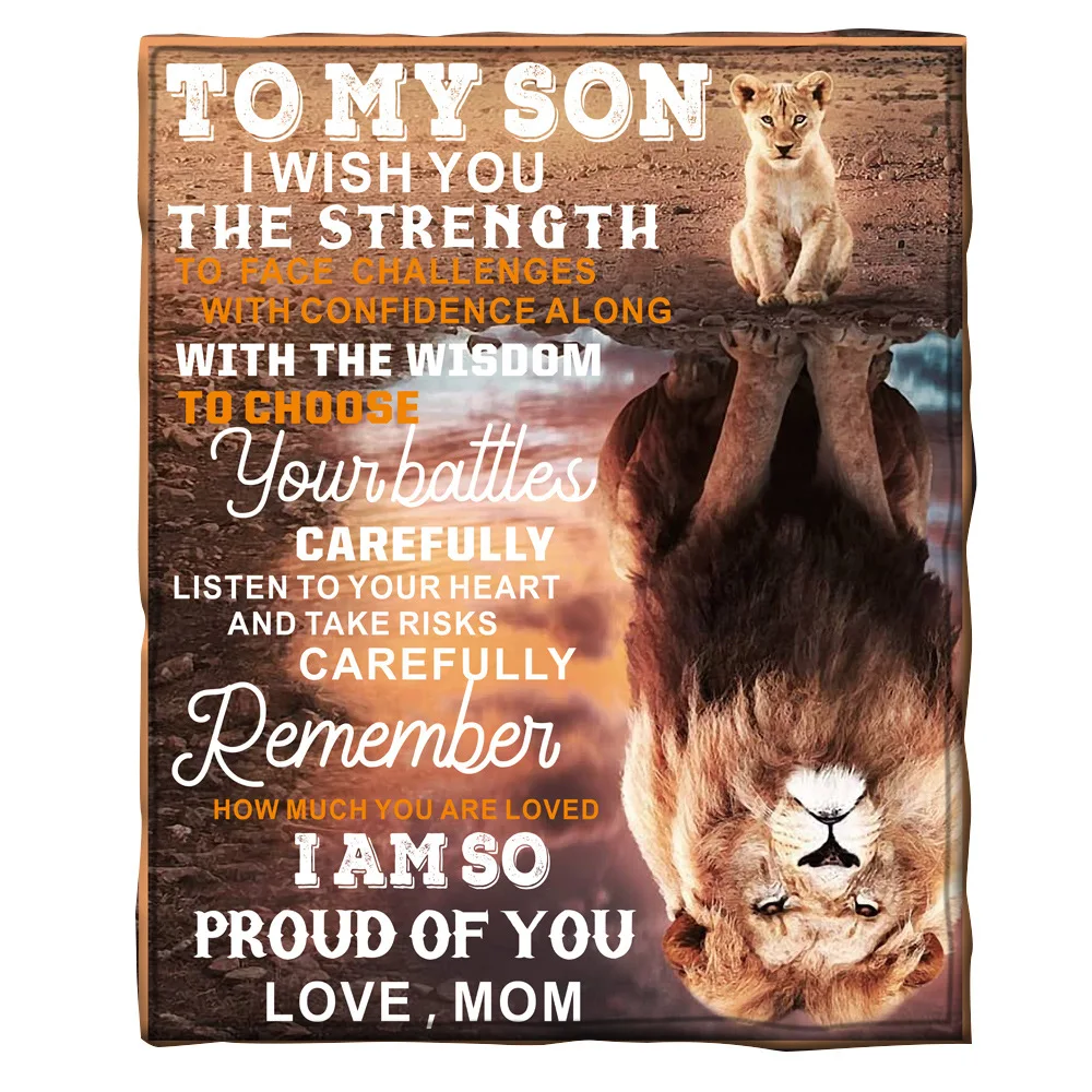 Фланелевое Одеяло ONGLYP моему сыну я желаю вам прочного уютного плюшевого