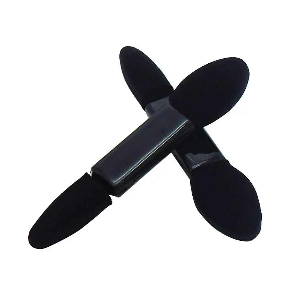 Одноразовая двухсторонняя кисть для теней 100 шт. губка бровей и подводки глаз с