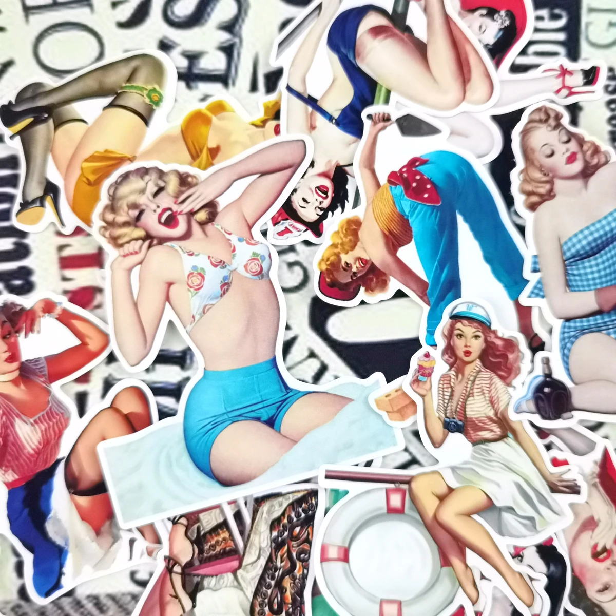 16 шт. креативные милые ссамозакрывающийся крафт девушка Стикеры Скрапбукинг