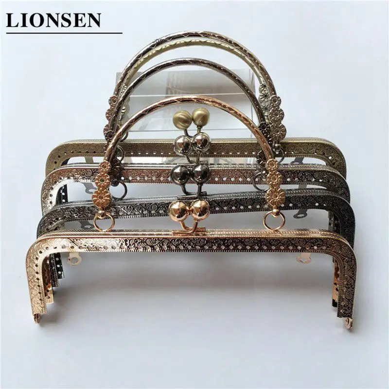 LIONSEN 20 см металлическая ручка каркас для кошелька клатч аксессуары DIY Kiss застежка