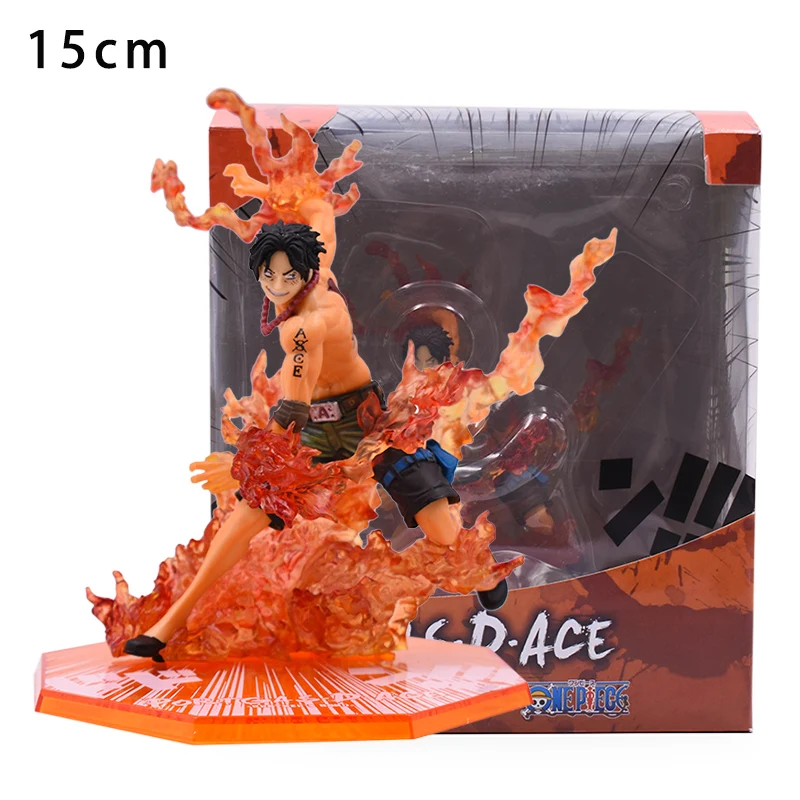 

Anime One Piece PortgasD Ace PVC Action Figure Fire Punch Battle Version Models Collectible Toys Kids Gifts
