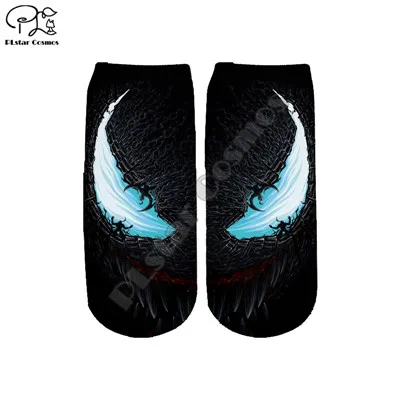 PLstar Cosmos Marvel, том холлан, носки с 3D принтом для женщин/мужчин/мальчиков/девочек, носки с героями мультфильмов, забавные короткие носки на лето/осень, стиль-2 - Цвет: 08