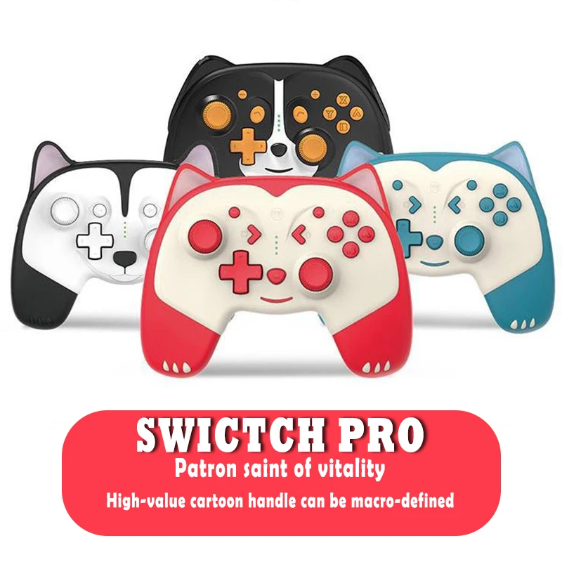 

Wireless Bluetooth Switch Gamepad Controller Multifunction Cartoon Animals NS Pro Gaming Handle For Nintendo Switch Accessories
