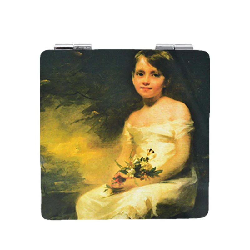 

Youhaken Beauty Lady portrait Famous paintings Hand Mirror Folding Tools Accessories pocket mirror for girls PE59