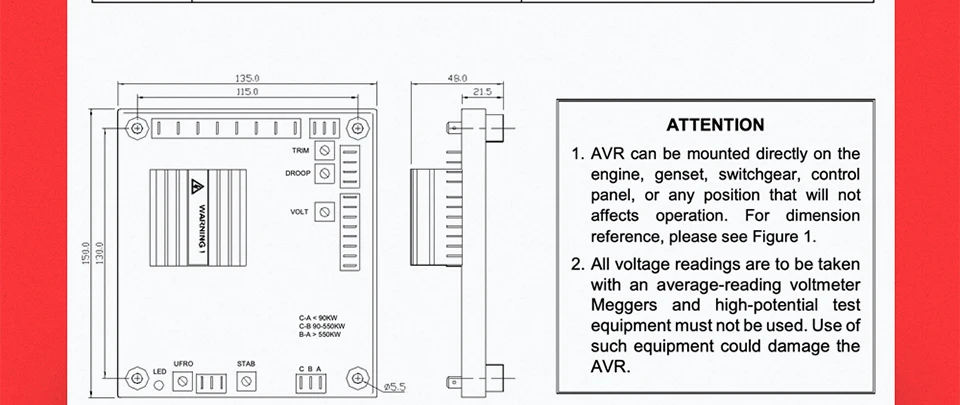 Sx440 avr мощность электронный регулятор напряжения переключатель дизельный генератор запчасти