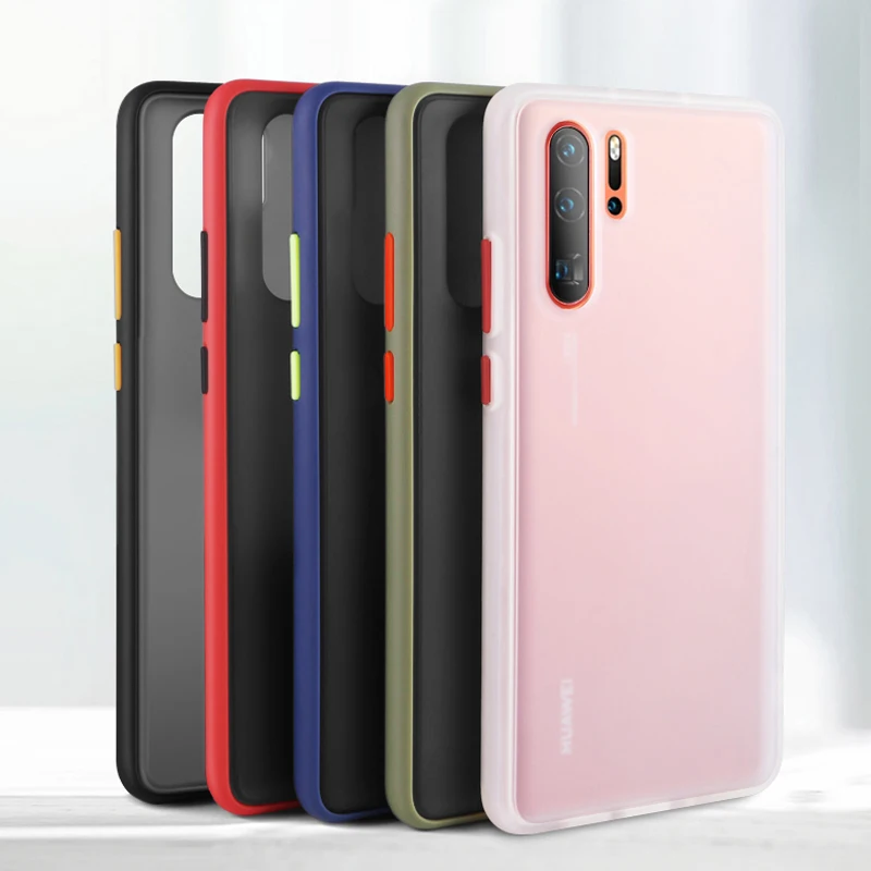 Чехол для телефона huawei P30 P20 mate 30 20 Lite Pro Nova5i Y9 Y7 Y6 Prime 2019 Honor 9X цветная рамка матовый