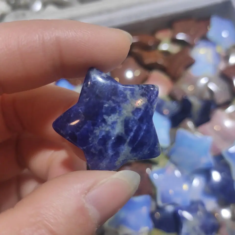 

1pcs various Stone five-pointed star Healing Gem For Home Decorative Collection Gifts random