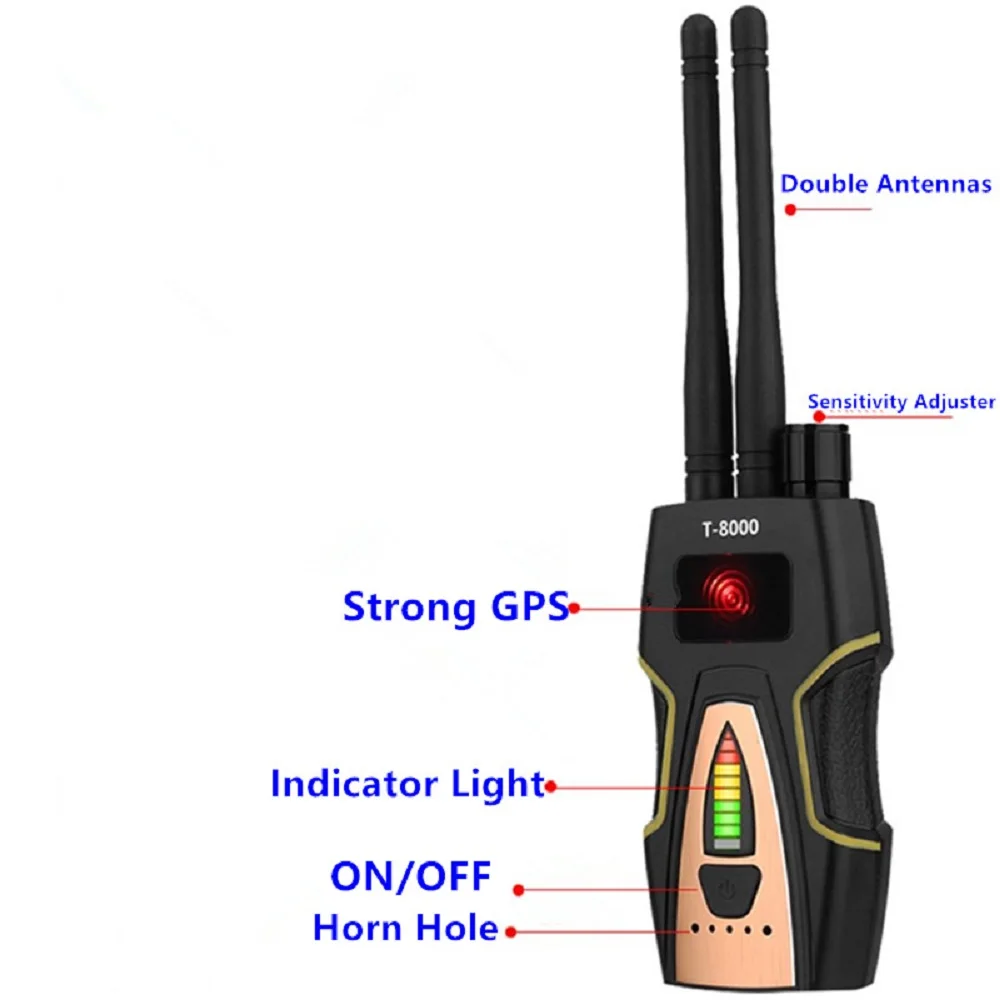 Антирадар T8000 шпионская камера скрытая Wi-Fi мини-камера GPS-трекер GSM звуковой