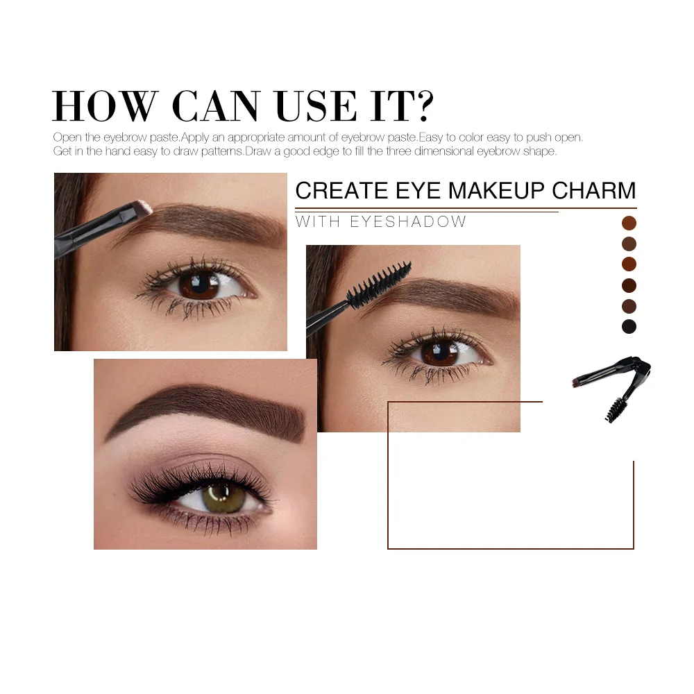 O.TW O.O 6 цветов гель для бровей 3D натуральный коричневый тени профессиональная