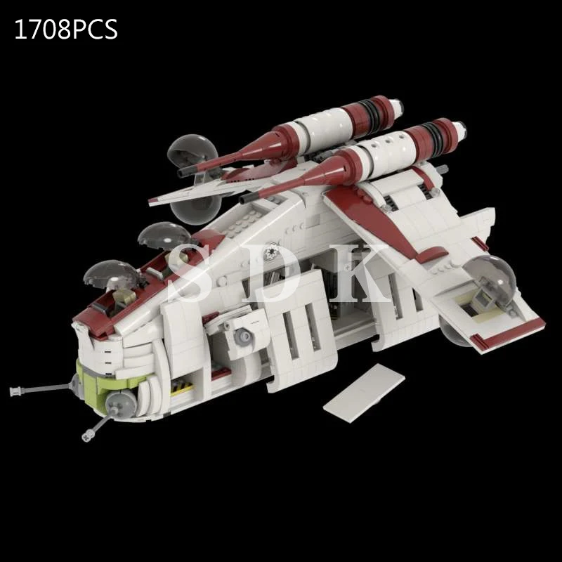 

Конструктор MOC War Gunship Base 75021, игрушечная статическая модель, совместимая с Lego, подарок на Рождество и день рождения