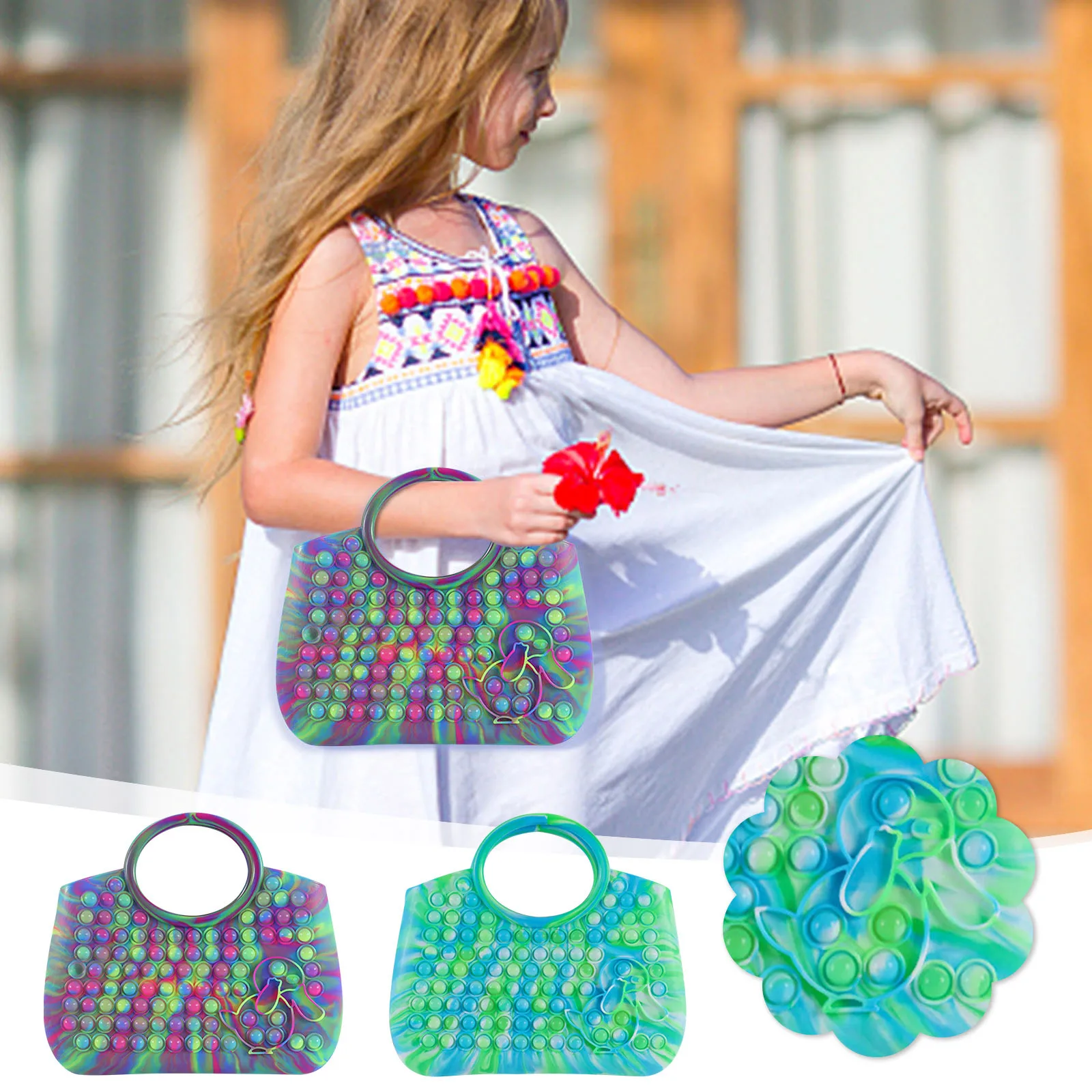 

Ручной мешок Tie Dye для снятия давления, игрушка для детей и взрослых для снижения давления