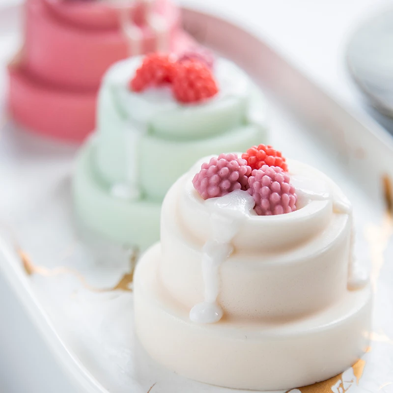 6 полостей 3-х уровневая торт Форма Fondant(сахарная) торт силиконовые формы для торта декоративные инструменты ручной работы мусс для пирожных "сделай сам" форма для мыла, шоколада