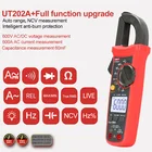 Цифровой измеритель-зажим, мини-тестер напряжения постоянного и переменного тока, вольтметр, амперметр с диапазоном 600 А, электрический мультиметр для измерения частоты