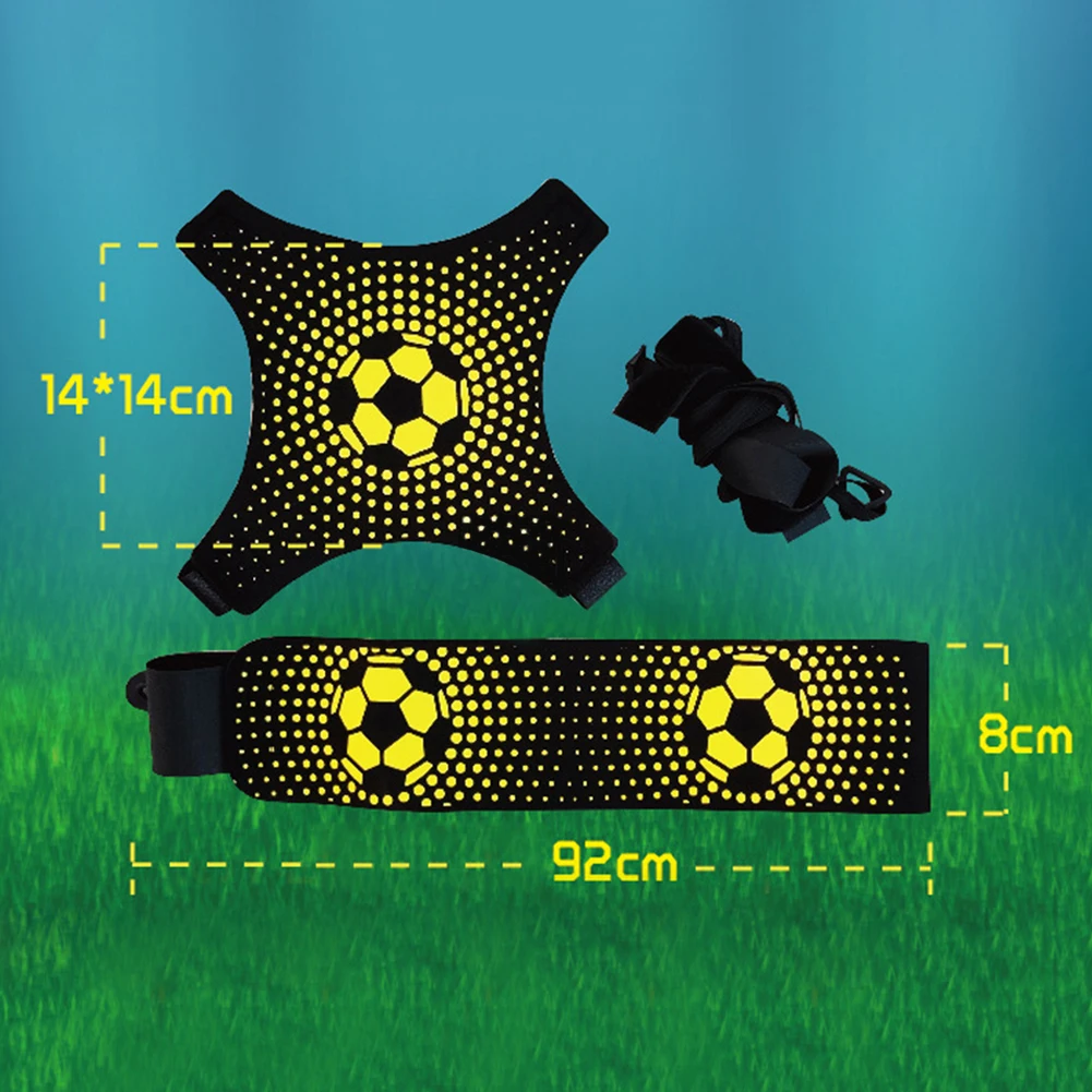 

Soccer Kick Trainer with Adjustable Waist Belt Football Skill Kick Throw Aid Skills Practice Football Training Aid Equipment