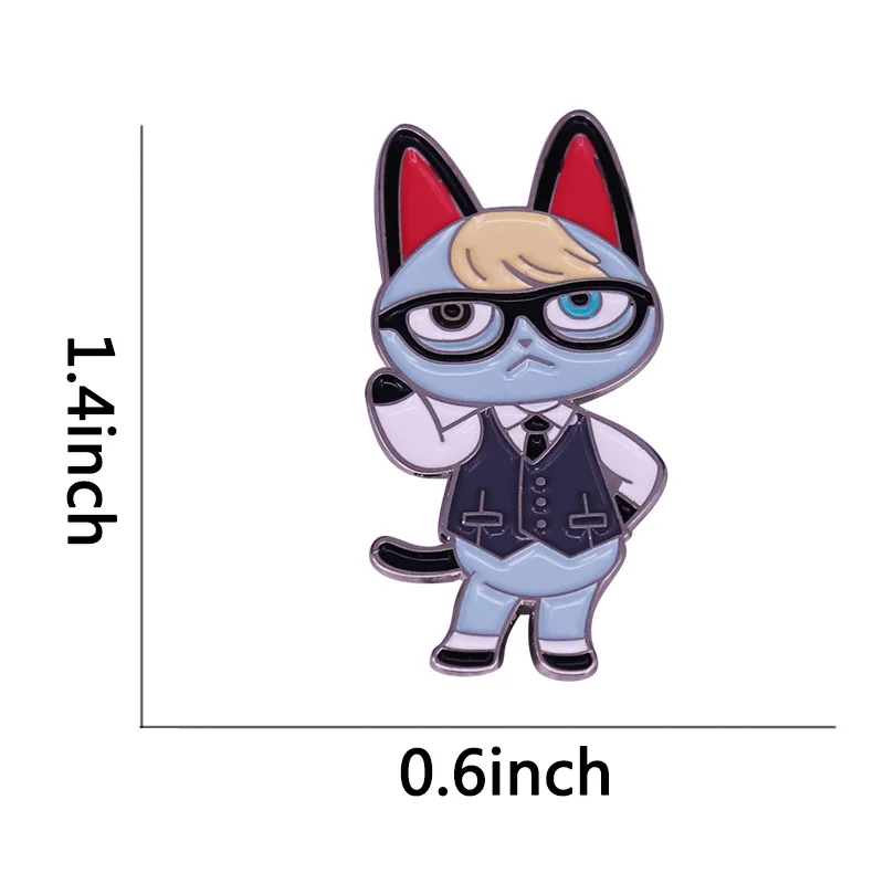 Крутая эмалированная заколка в виде кошки Раймонд и его костюм горничной