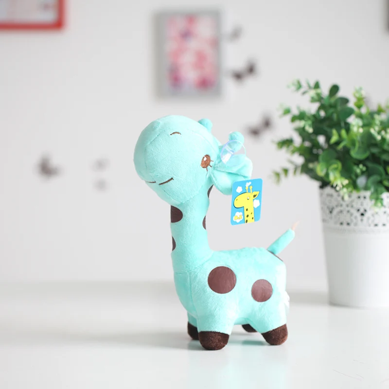 18cm/25cm Cute Giraffe Plush Toy Pendant Soft Deer Stuffed Cartoon Animals Doll Baby Kids Toys Christmas Birthday Colorful Gifts | Игрушки и