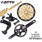 Переключатель передач ZTTO для горного велосипеда, 12 Скоростей, 12 s, цепь переключения передач, 12 s, 50T, 46T, 52T, кассета, 12 S, шатун свободного хода, 12 В, k7 XD