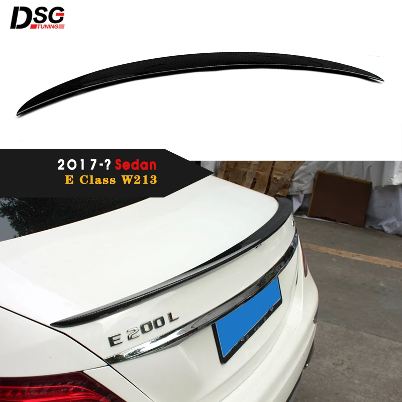 Спойлер для Mercedes E Class W213 4-дверный седан E200 E220 E250 E300 задний спойлер из углеродного