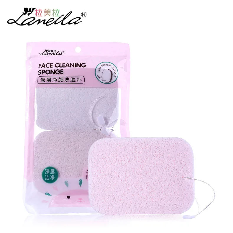 

Вафельная Ткань глубокий Чистый Yan слоеного лица шнурки губка для очистки лица, легко стирающаяся хлопковая Two-B2120