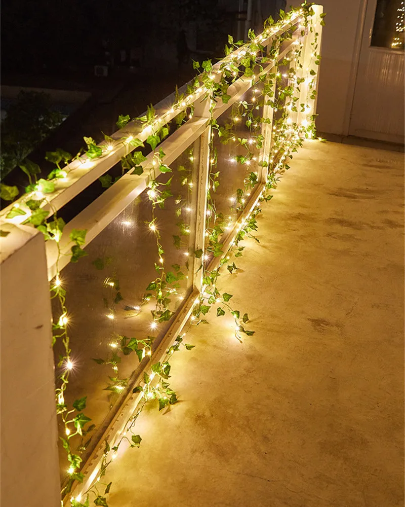 

Fairy Lights 10m 100LED /5M 50 LED Solar Lights Maple Leaf Waterproof Outdoor Garland Solar Lamp Christmas for Garden Decoration