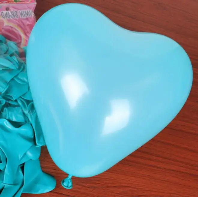 Tiffany blue 10 шт./лот 10 дюймов розовый белый красный латексные шары «любовь» в форме сердца утолщение Свадебные перламутровые шары поставки День Рождения Декор - Цвет: Tiffany blue