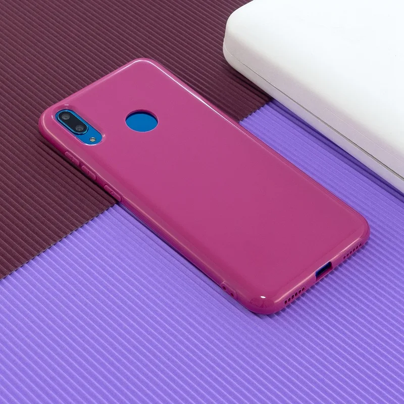 Shiny Color Silicone Gel Y7 2019 Case For Huawei Glitter Soft Bling Back Cover Pro Prime |