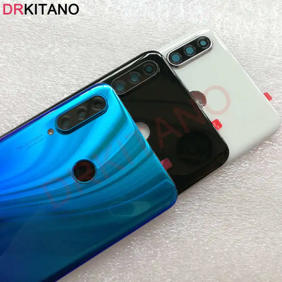 Задняя крышка батарейного отсека для Huawei P30 Lite Nova 4e стеклянная с объективом
