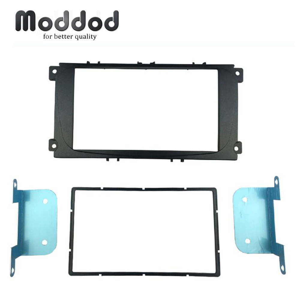 Двойной Din Автомобильный Радио панель для Ford Focus II Mondeo Kuga S Max C Galaxy стерео тире Fit