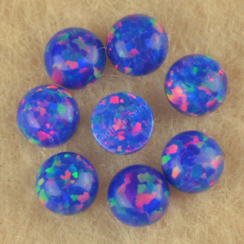 Оптовая цена Горячая Распродажа 2 мм до 10 OP75 цвет круглый кабошон плоская задняя
