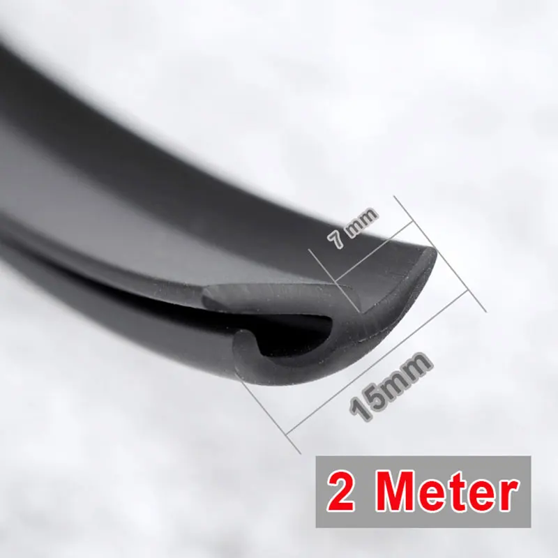 Резиновое уплотнение ветрового стекла 2 м спереди и сзади лобовое стекло люк прокладки уплотнения пыле уплотнительная лента для Авто приборной панели автомобиля лобового стекла
