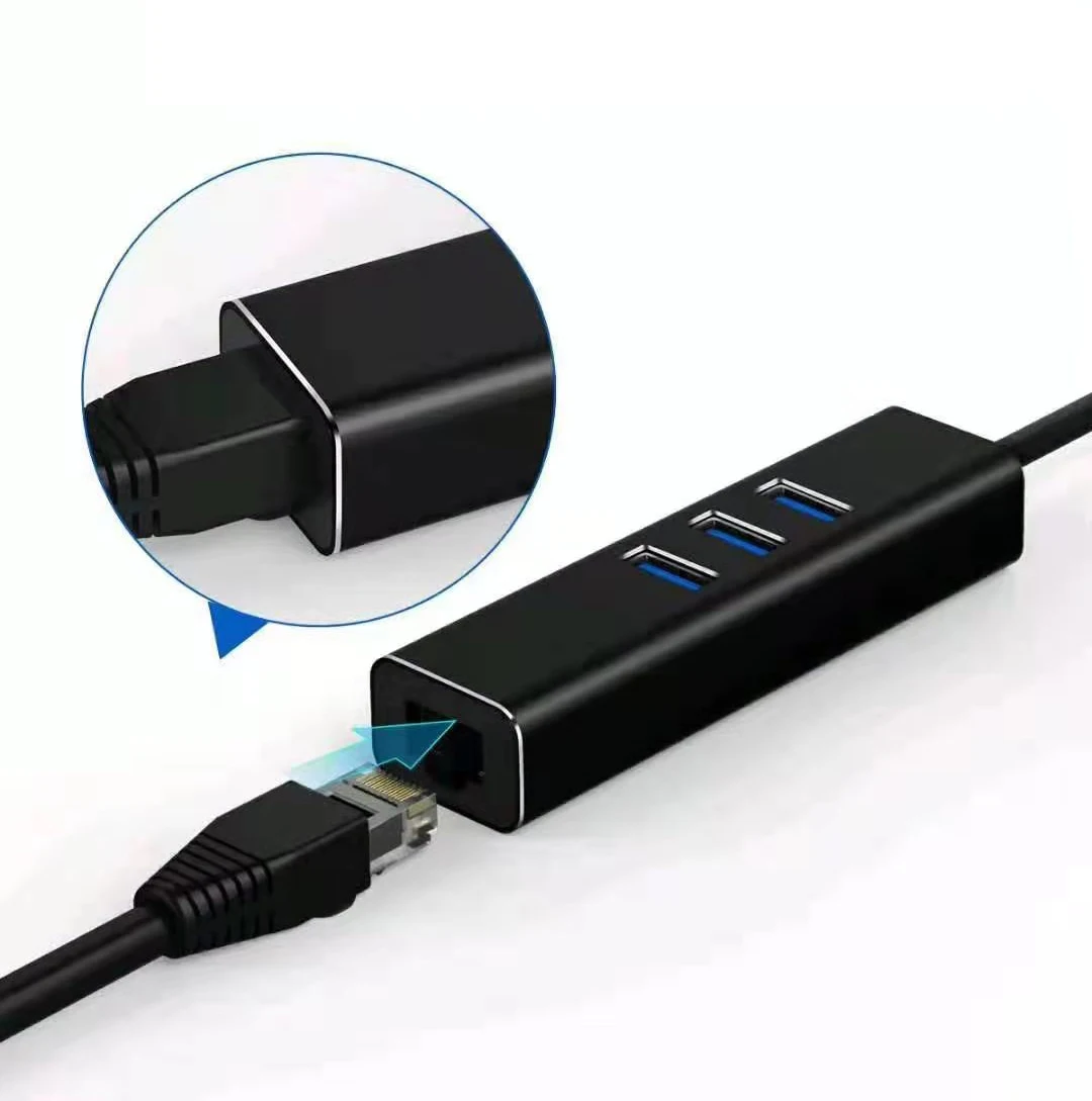 4в1 Type C USB 3 0 RJ45 Ethernet адаптер 100 Мбит/с концентратор Lan USBC для MACBOOK Air Pro Dell ASUS ноутбук