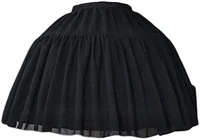 women girls crinoline petticoat 2 hoops skirt chiffon ball gown short half slip underskirt for lolita cosplay