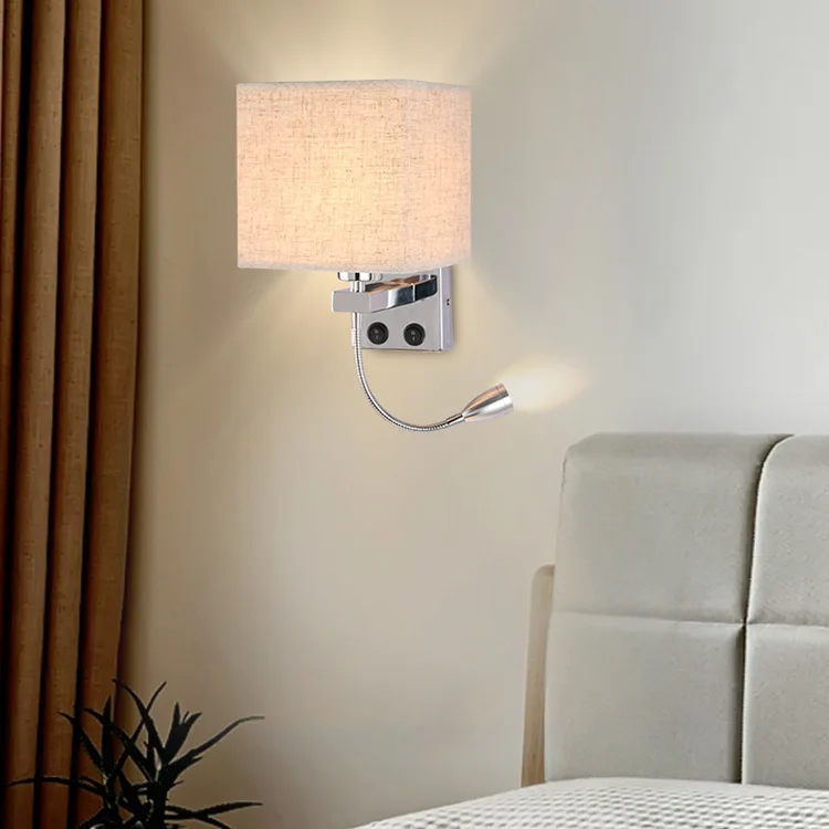 Led оригинальность настенный светильник Непрерывная система отель спальня
