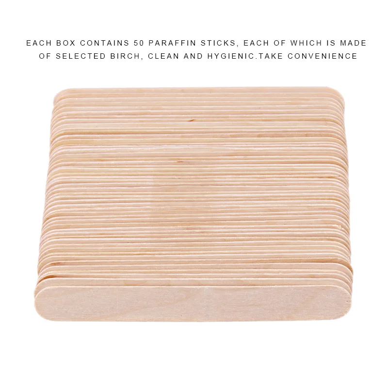 Палочка для воска Lidan 50 одноразовая косметическая маска из березы удаления волос