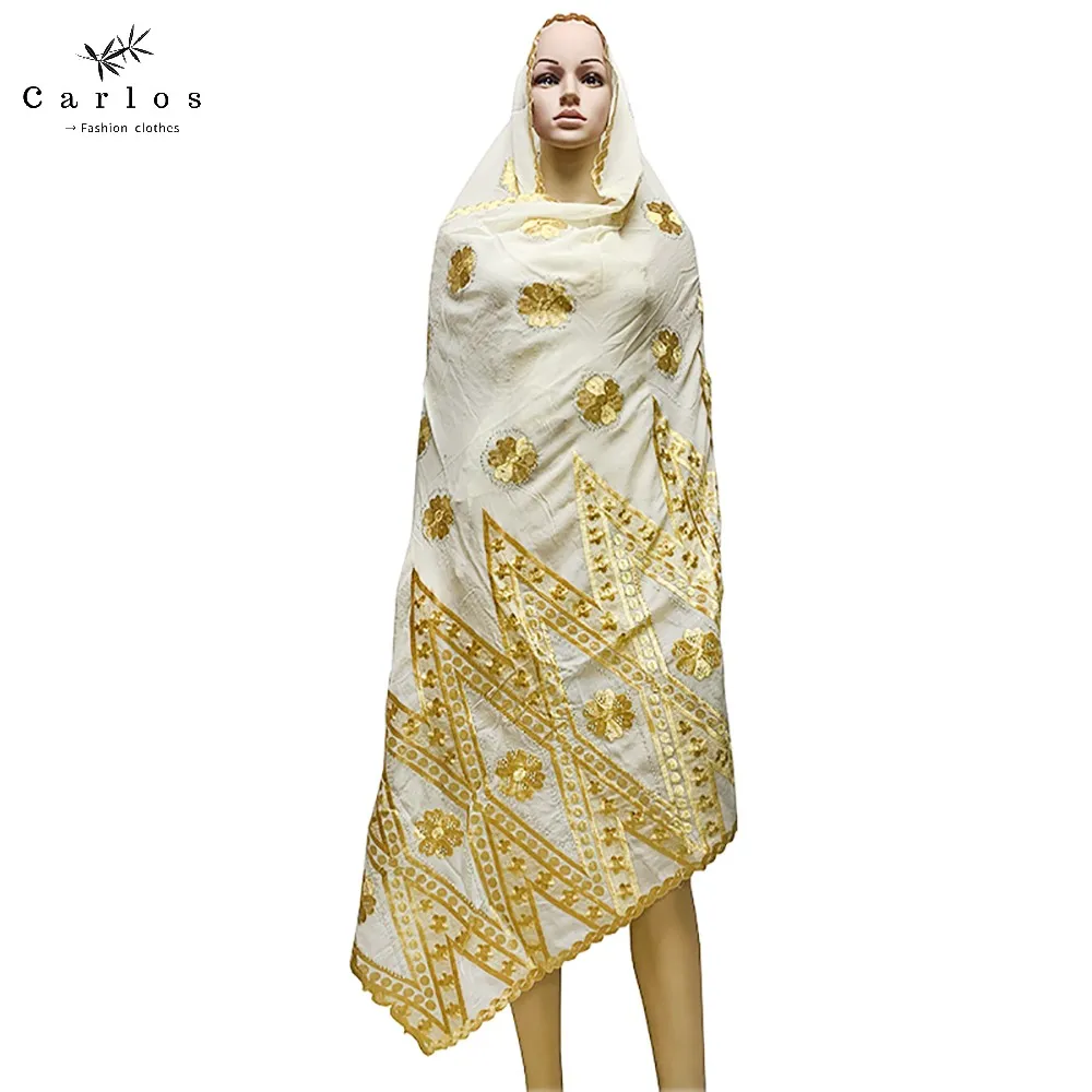 Шарф женский мусульманский из Лидер продаж хлопка хиджаб в африканском стиле