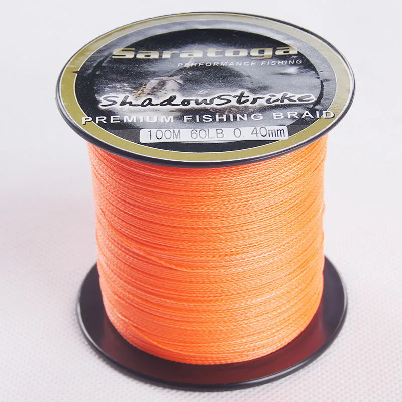 Orange DORISEA Saratoga леска 8strands супер прочная леска 100 м плетёный шнур FishLine 6lb 10lb 20lb 30lb 60lb 80lb 100lb 200lb 300lb - Цвет: Orange
