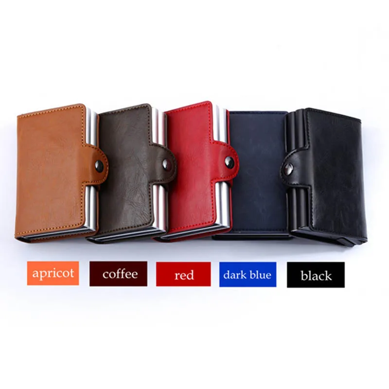 RFID кошелек держатель для карт из модной искусственной кожи винтажный кредитный