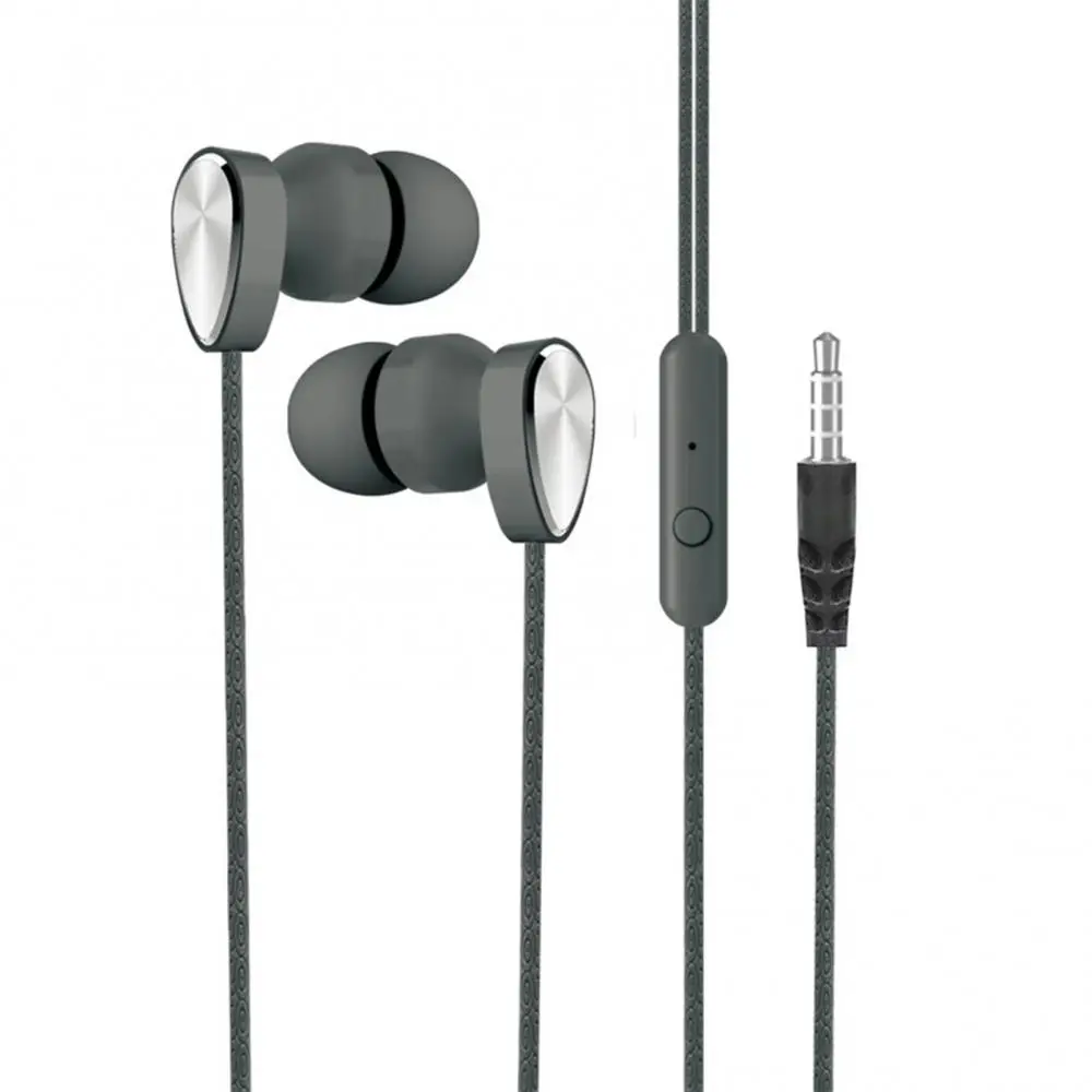 

L106 3.5mm Plug Dynamic Wired Heavy Bass Stereo In-ear Phone Earphone with Mic