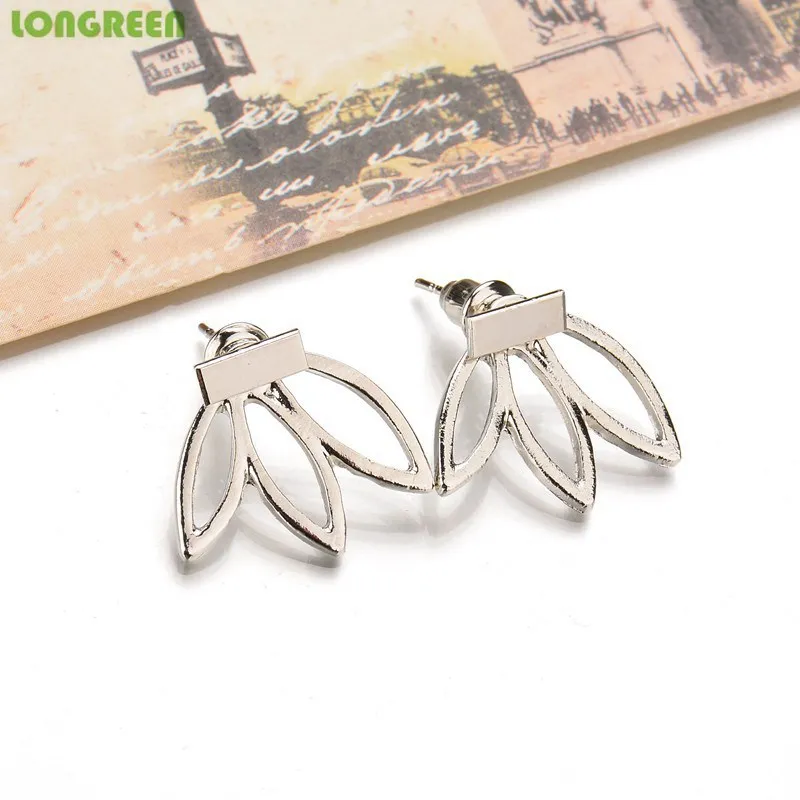 Style 19 silver Metal Simple Stylish Geometric Round Unique Earrings For Women Girl Gifts Stainless Steel Earrings Set De Aretes Orecchini Donna - Окраска металла: Style 19 silver