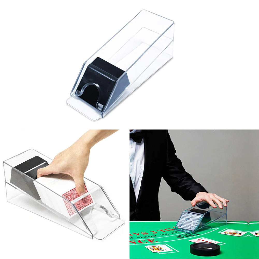 Пластиковый ботинок для черного Джека Портативный прочный игровой стол