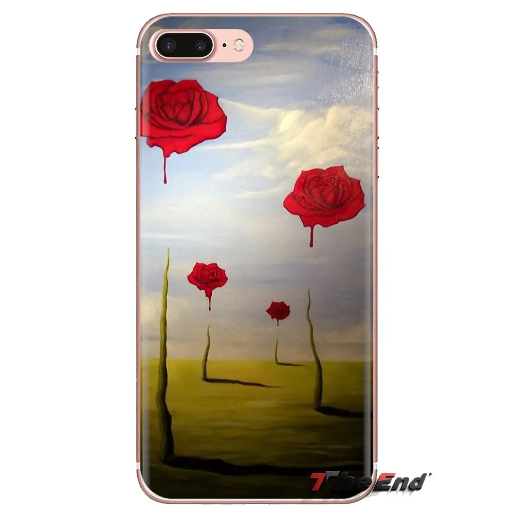 For HTC U11 One M7 M8 A9 M9 M10 E9 Desire 630 530 626 628 816 820 Motorola G G2 G3 TPU Case The Meditative Rose by Salvador Dali |