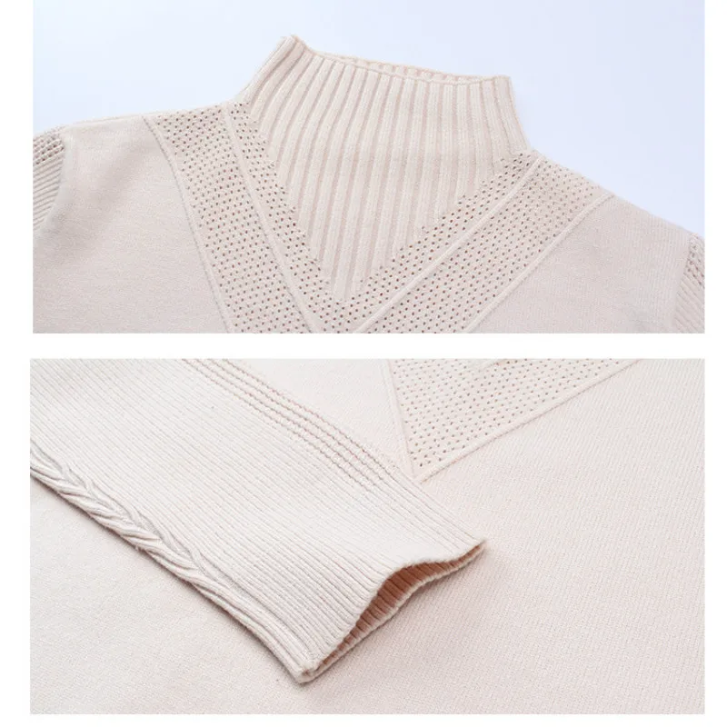 Свитер-водолазка для девочек осень-весна 2021