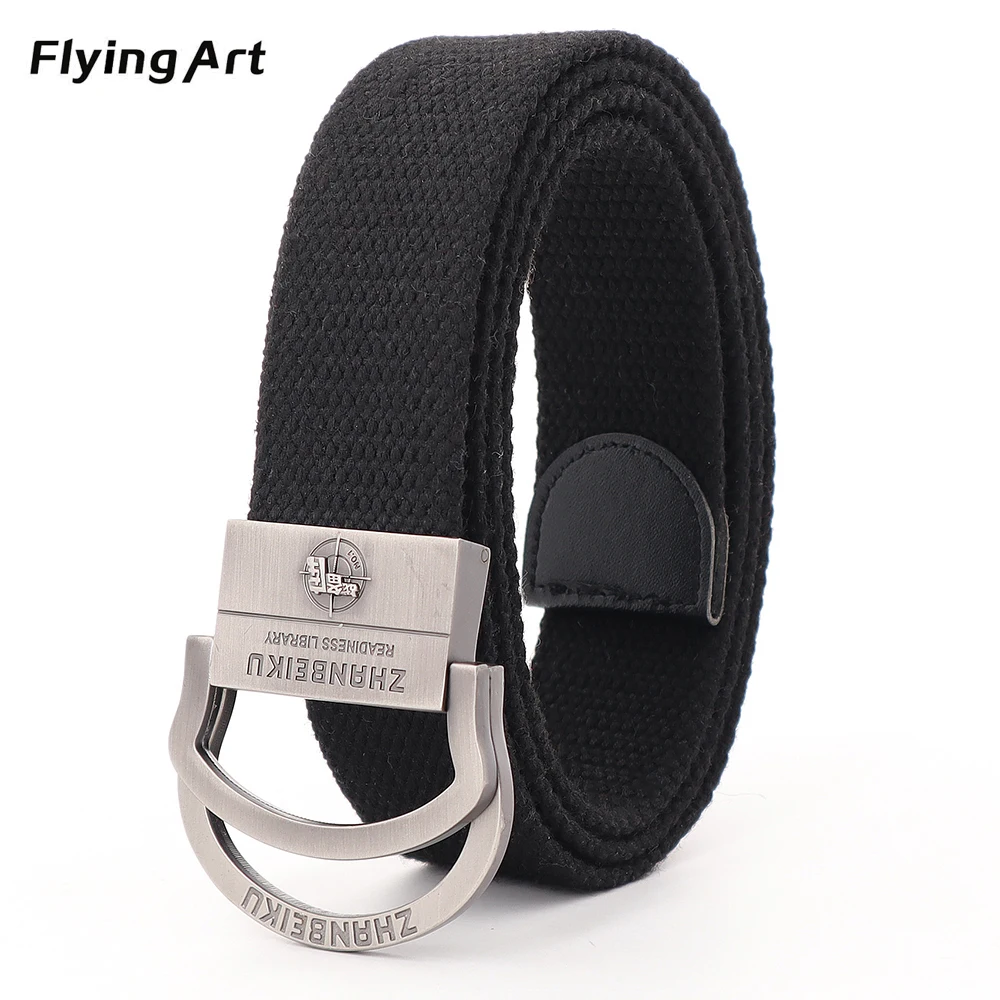 Ремень тактический мужской/женский брезентовый толстый хлопковый пояс с двойной