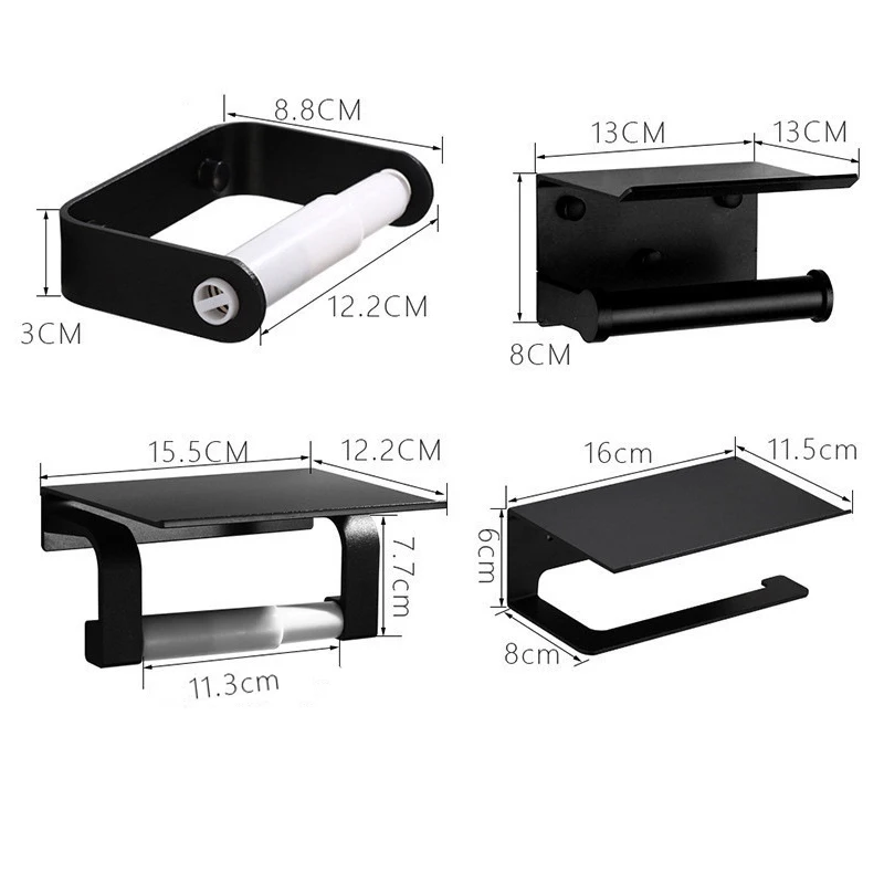 

Toilet Roll Holder Paper Towel Box Bathroom Mobile Phone Paper Towel Holder Wall Hanging Free Punch Toilet Paper Holde Box