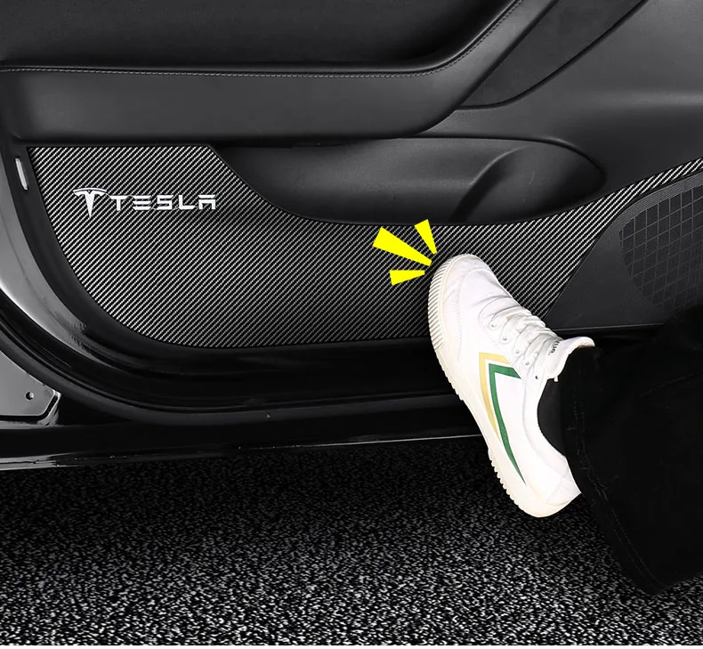 Защитные накладки для дверей автомобиля Tesla Model 3 4 шт. защитные боковых краев