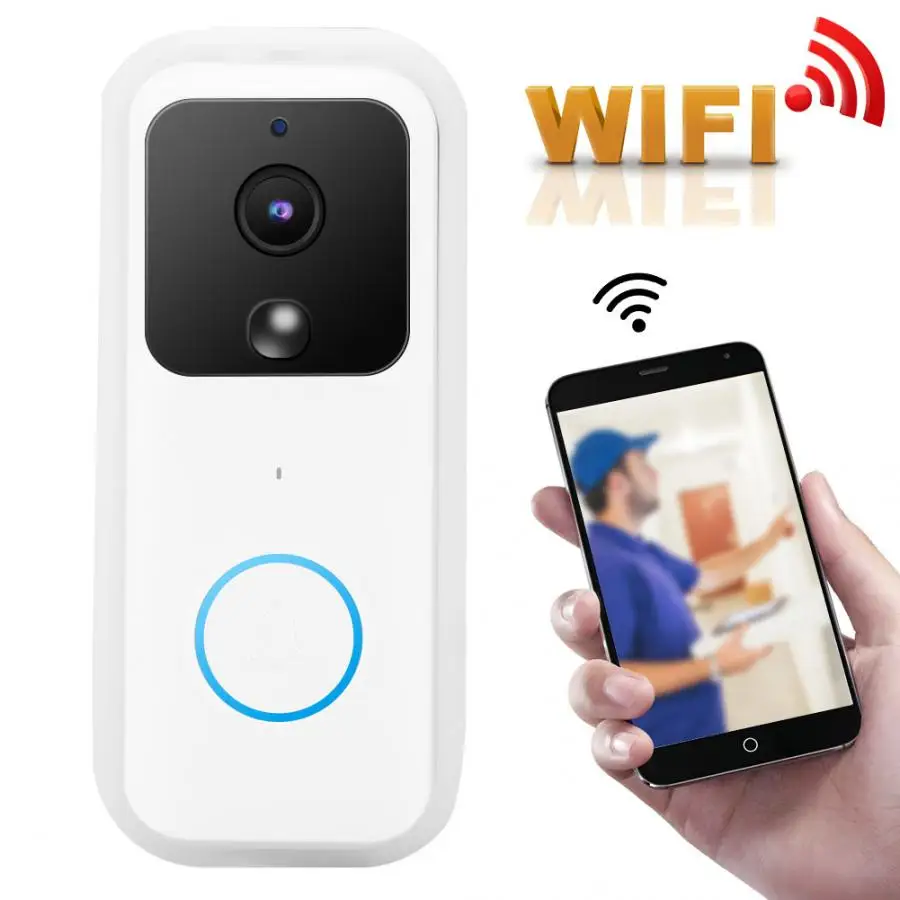 Smart WiFi Doorbell B60 1080P Wireless HD Video Intercom Infrared Night View Door Bells Home Security wifi doorbell | Обустройство
