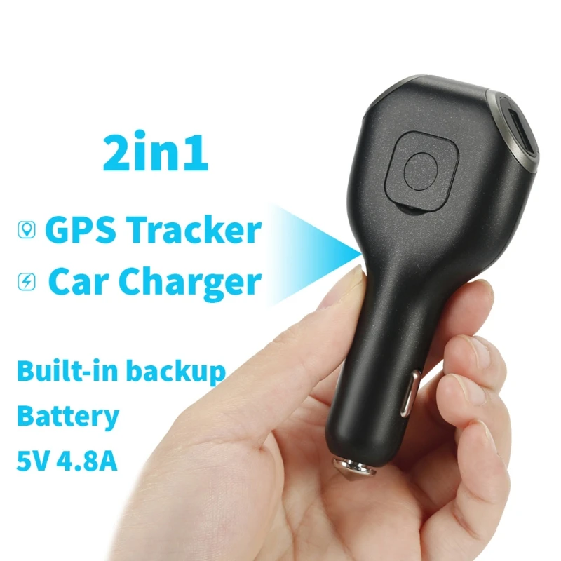 

Car Charger GPS Locator GPS Tracker G17 Wifi LBS SOS Call Listening Voice Record 6XDB